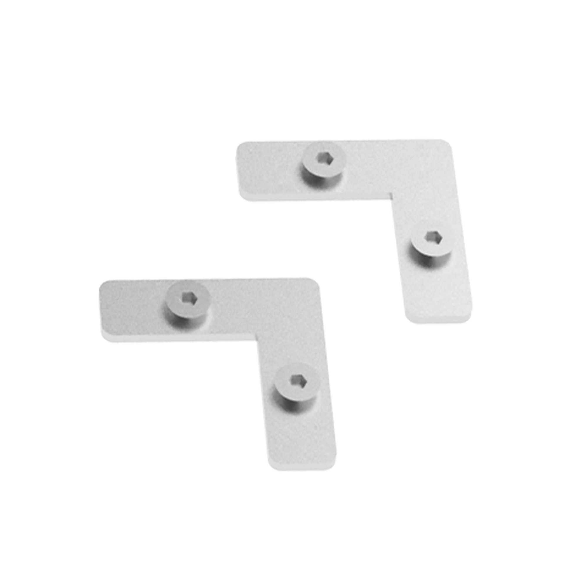 DA930086  Lungo/Tubo (2pcs) Galvanized Flat L Connecting Bracket, 50mm x 50mm x 2.5mm 3yrs Warranty